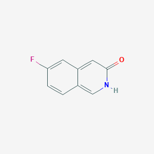 6-Fluoroisoquinolin-3-ol chemical structure (CAS 1823756-99-5)