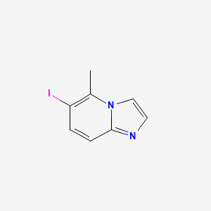 6-Iodo-5-methylimidazo[1,2-a]pyridine chemical structure (CAS 1823870-96-7)