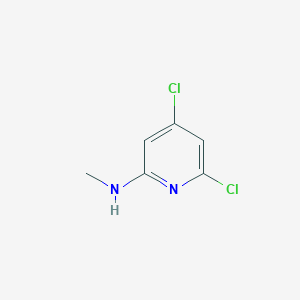 4,6-Dichloro-N-methylpyridin-2-amine chemical structure (CAS 1823874-30-1)