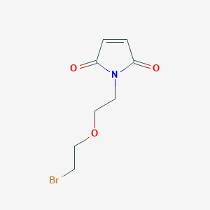 Mal-peg1-bromide chemical structure (CAS 1823885-81-9)