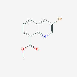 Methyl 3-bromoquinoline-8-carboxylate chemical structure (CAS 1823896-96-3)