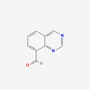 Quinazoline-8-carbaldehyde chemical structure (CAS 1823899-37-1)