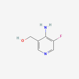 (4-Amino-5-fluoropyridin-3-yl)methanol chemical structure (CAS 1823913-67-2)