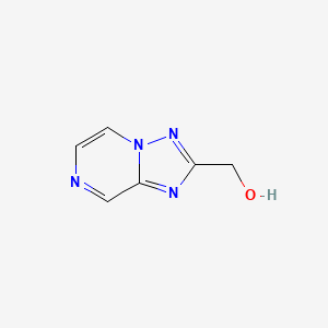 [1,2,4]Triazolo[1,5-a]pyrazin-2-ylmethanol chemical structure (CAS 1823925-32-1)