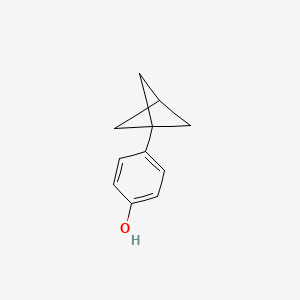 4-(Bicyclo[1.1.1]pentan-1-yl)phenol chemical structure (CAS 1823939-03-2)