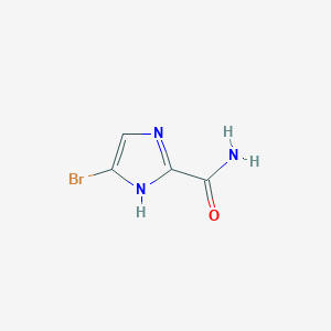 4-Bromo-1H-imidazole-2-carboxamide chemical structure (CAS 1823952-84-6)
