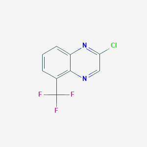 2-Chloro-5-(trifluoromethyl)quinoxaline chemical structure (CAS 1823960-79-7)
