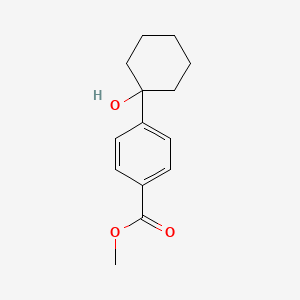 Methyl 4-(1-hydroxycyclohexyl)benzoate chemical structure (CAS 1824029-49-3)