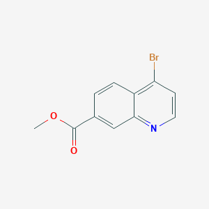 Methyl 4-bromoquinoline-7-carboxylate chemical structure (CAS 1824048-33-0)