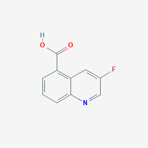 3-Fluoroquinoline-5-carboxylic acid chemical structure (CAS 1824050-94-3)