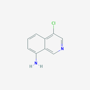 4-Chloroisoquinolin-8-amine chemical structure (CAS 1824065-49-7)