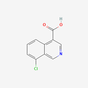8-Chloroisoquinoline-4-carboxylic acid chemical structure (CAS 1824065-62-4)