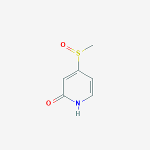 4-(Methylsulfinyl)pyridin-2(1H)-one chemical structure (CAS 1824082-22-5)