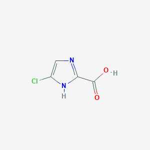 4-Chloro-1H-imidazole-2-carboxylic acid chemical structure (CAS 1824084-44-7)