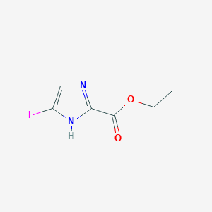 Ethyl 4-iodo-1H-imidazole-2-carboxylate chemical structure (CAS 1824103-80-1)