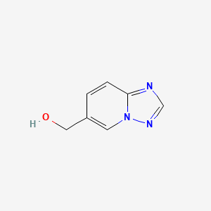 [1,2,4]triazolo[1,5-a]pyridin-6-ylmethanol chemical structure (CAS 1824113-33-8)