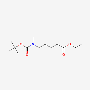 Ethyl 5-((tert-butoxycarbonyl)(methyl)amino)pentanoate chemical structure (CAS 1824277-98-6)