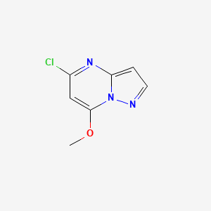 5-Chloro-7-methoxypyrazolo[1,5-a]pyrimidine chemical structure (CAS 1824286-23-8)