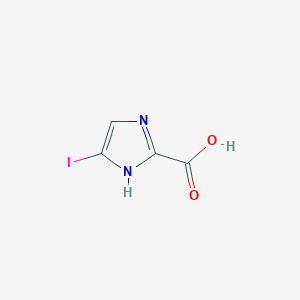 4-Iodo-1H-imidazole-2-carboxylic acid chemical structure (CAS 1824286-45-4)