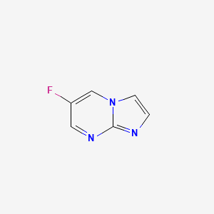 6-Fluoroimidazo[1,2-a]pyrimidine chemical structure (CAS 1824290-42-7)