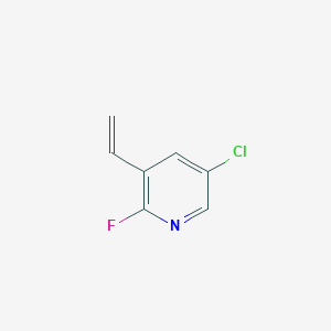 5-Chloro-3-ethenyl-2-fluoropyridine chemical structure (CAS 1824297-16-6)