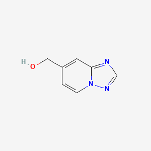 [1,2,4]Triazolo[1,5-a]pyridin-7-ylmethanol chemical structure (CAS 1824302-02-4)