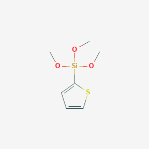 Trimethoxy(thiophen-2-yl)silane chemical structure (CAS 18244-93-4)