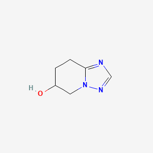 5,6,7,8-Tetrahydro-[1,2,4]triazolo[1,5-a]pyridin-6-ol chemical structure (CAS 1824484-91-4)