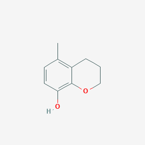 5-Methylchroman-8-ol chemical structure (CAS 1824613-90-2)