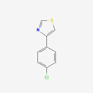 4-(4-Chlorophenyl)thiazole chemical structure (CAS 1826-22-8)