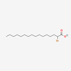 2-Bromohexadecanoic acid chemical structure (CAS 18263-25-7)