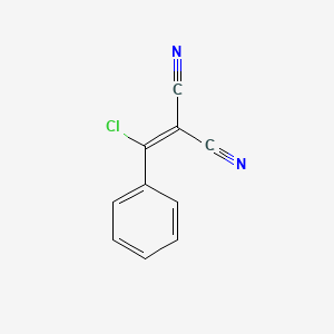 2-(Chloro(phenyl)methylene)malononitrile chemical structure (CAS 18270-61-6)