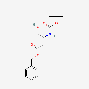 Boc-D-aspartinol 4-Benzyl Ester chemical structure (CAS 182748-72-7)