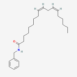N-Benzyl-(9Z,12Z)-octadecadienamide chemical structure (CAS 18286-71-0)