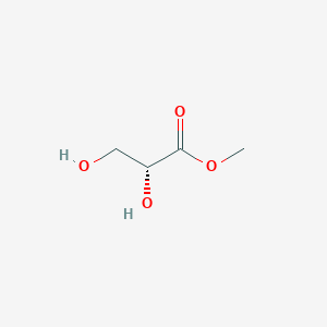 (R)-Methyl 2,3-dihydroxypropanoate chemical structure (CAS 18289-89-9)