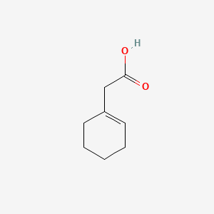 1-Cyclohexenylacetic acid chemical structure (CAS 18294-87-6)