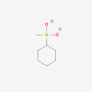 Cyclohexyl(methyl)silanediol chemical structure (CAS 18295-72-2)