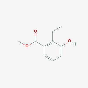 Methyl 2-ethyl-3-hydroxybenzoate chemical structure (CAS 183108-31-8)