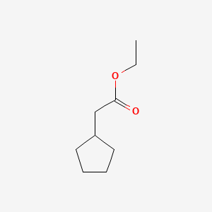Ethyl 2-cyclopentylacetate chemical structure (CAS 18322-54-8)