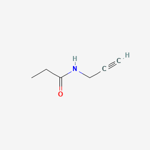 N-(Prop-2-yn-1-yl)propanamide chemical structure (CAS 18327-35-0)