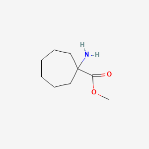 Methyl 1-aminocycloheptanecarboxylate chemical structure (CAS 183429-63-2)
