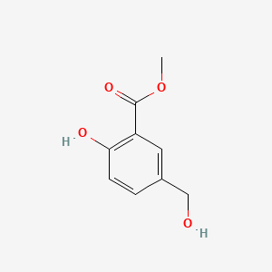 Methyl 2-hydroxy-5-(hydroxymethyl)benzoate chemical structure (CAS 183430-63-9)