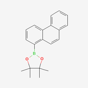 4,4,5,5-Tetramethyl-2-(phenanthren-1-yl)-1,3,2-dioxaborolane chemical structure (CAS 1835207-09-4)