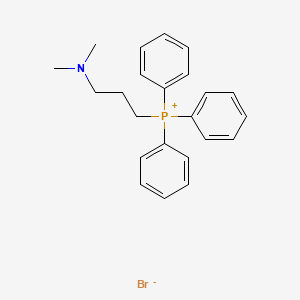 (3-(Dimethylamino)propyl)triphenylphosphonium bromide chemical structure (CAS 18355-96-9)