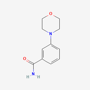 3-Morpholinobenzamide chemical structure (CAS 183557-81-5)