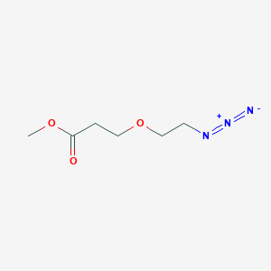 Methyl 3-(2-azidoethoxy)propanoate chemical structure (CAS 1835759-80-2)