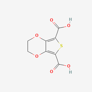 2,3-Dihydrothieno[3,4-b][1,4]dioxine-5,7-dicarboxylic acid chemical structure (CAS 18361-03-0)