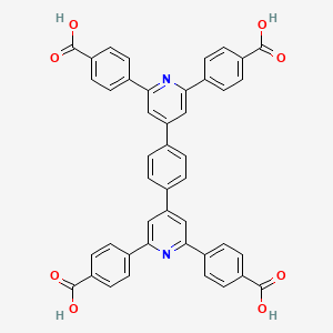 4,4',4'',4'''-(4,4'-(1,4-Phenylene)bis(pyridine-6,4,2-triyl))tetrabenzoic acid chemical structure (CAS 1836122-41-8)