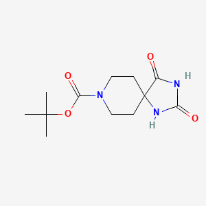 8-Boc-2,4,8-triazaspiro[4.5]decane-1,3-dione chemical structure (CAS 183673-70-3)