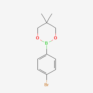 2-(4-Bromophenyl)-5,5-dimethyl-1,3,2-dioxaborinane chemical structure (CAS 183677-71-6)